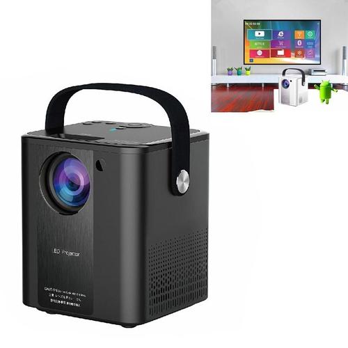 Mini Videoprojecteur LED HD Portable 2000 Lumens HDMI VGA - Idéal Home Cinéma Noir YONIS