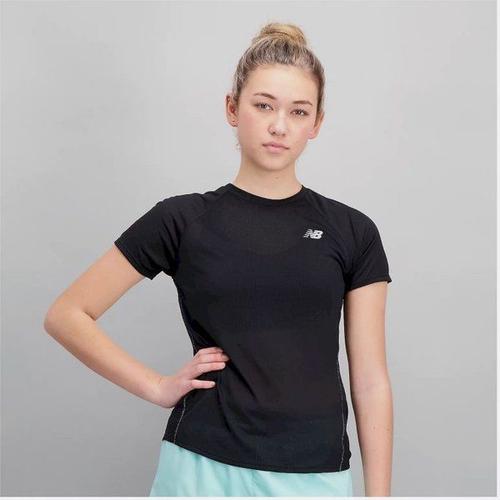 Impact Run Short Sleeve - T-Shirt Femme Black M - M