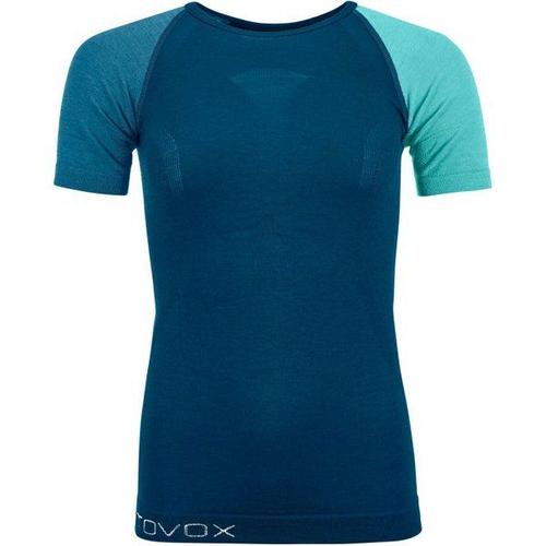 120 Comp Light Short Sleeve - T-Shirt En Laine Mérinos Femme Petrol Blue L - L