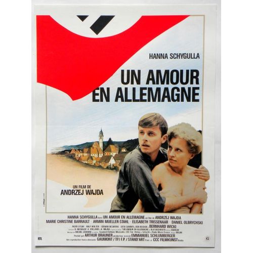Un Amour En Allemagne - Affiche Originale De Cinéma - Format 40x60 - De Andrzej Wajda Avec Hanna Schygulla, Piotr Lysak, Daniel Olbrychski - Année 1983
