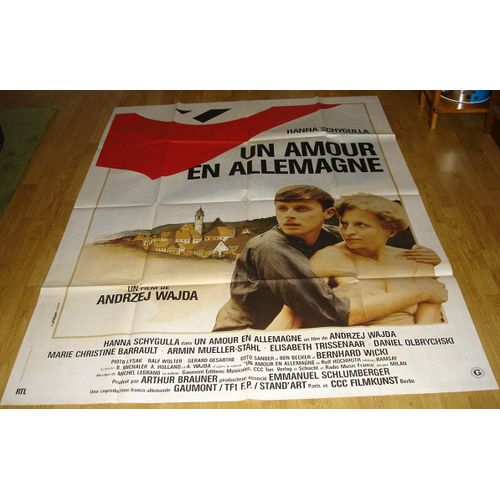 Un Amour En Allemagne - Affiche Originale De Cinéma - Format 120x160 - De Andrzej Wajda Avec Hanna Schygulla, Piotr Lysak, Daniel Olbrychski - Année 1983