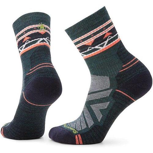 Smartwool Performance Hike Light Cushion Ethno Graphic Mid Crew - Chaussettes Randonnée Femme Twilight Blue S (34 - 37) - S (34 - 37)