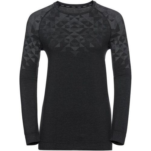 Kinship Performance Wool Warm L/S - Maillot Thermique Femme Black Melange M - M