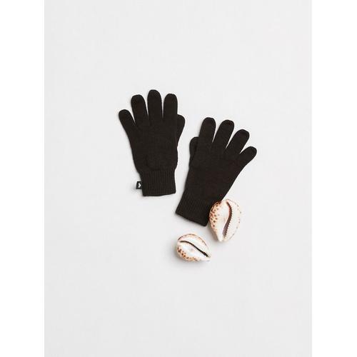 Island Fox - Gants En Tricot Pour Femme - Noir -