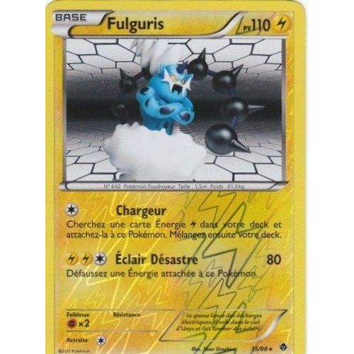 Carte Pokemon Fulguris (35/98) Reverse Serie Pouvoirs Emergents