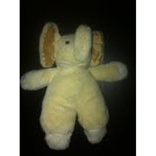 Doudou Éléphant  Beige Et Sa Collerette Vr By King Power