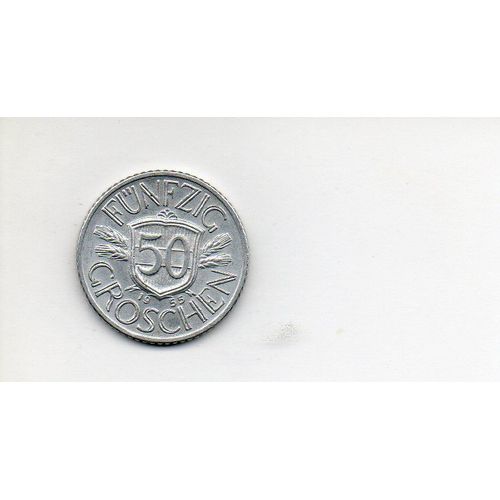 Autriche 50 Groschen 1955 Alu