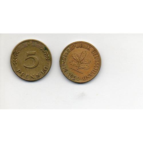 Allemagne 5 Pfennig 1950 D