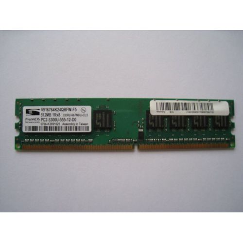 Générique - 512 Mo - DDR2 - PC2-5300 - DIMM 240 Broches