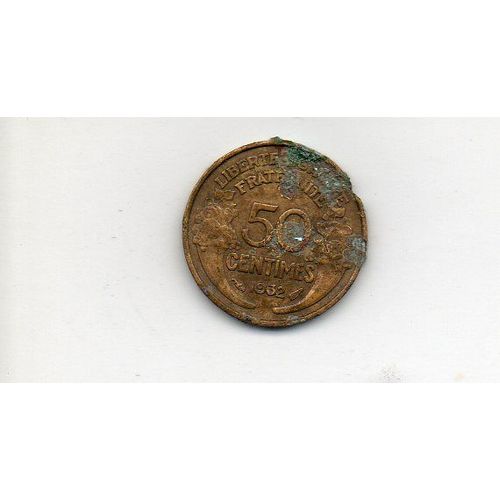 50 Centimes 1932 Neuf Et Deux Fermés Morlon Cupro-Alu
