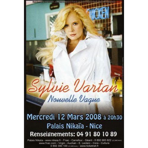 Flyer Neuf Sylvie Vartan Nouvelle Vague Palais Nikaia Nice Voir Scan