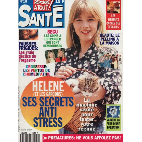 Réponse À Tout Santé / 04-1993 N°18 : Hélène Rollès (6p)