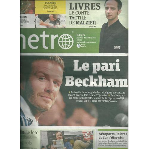 Metro N°2127 : Le Pari Beckham