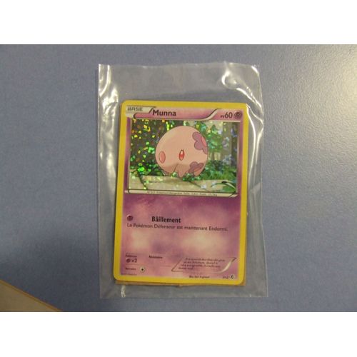 Carte Pokémon Munna 60 Pv 7/12 Brillante Vf