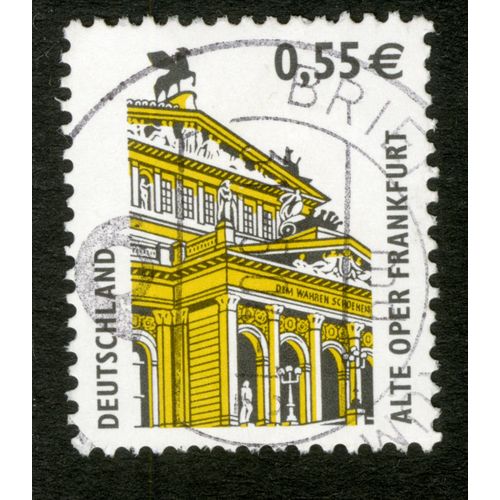Timbre Oblitéré Deutschland, Alte Oper Frankfurt, 0.55 E