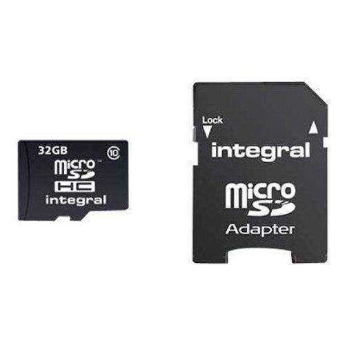 Integral UltimaPro - Carte mémoire flash (adaptateur microSDHC - SD inclus(e)) - 32 Go - Class 10 - micro SDHC
