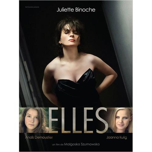 Elles - Véritable Affiche De Cinéma - Format 120x160 Cm - De Malgorzata Szumowska Avec Juliette Binoche, Anaïs Demoustier,  Joanna Kulig, Louis-Do De Lencquesaing, Ali Marhyar, François Civil - 2012