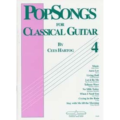 Pop Songs For Classical Guitar Vol.4 Cees Hartog