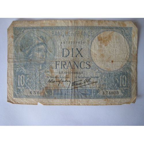10 Francs   1939