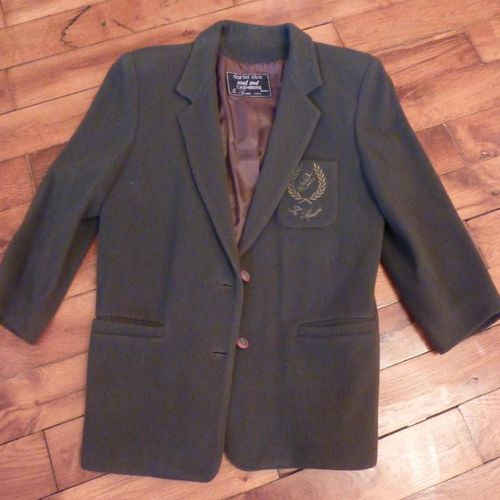 Veste En Laine Et Cashmere Verte T40