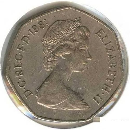 Pièce De 50  Pences - Royaume-Uni 1981
