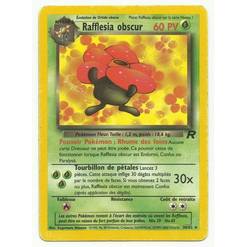 Rafflesia Obscur - Team Rocket - 30/82 - 60pv - Française