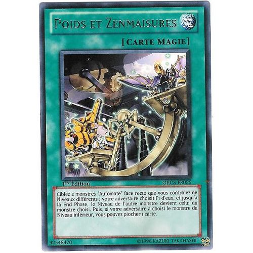 Yu-Gi-Oh ! Poids Et Zenmaisures Orcs-Fr055 Rare 1ère Ed