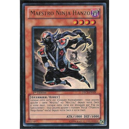 Yu-Gi-Oh ! Maestro Ninja Hanzo Orcs-Fr029 Ultra Rare 1ère Ed