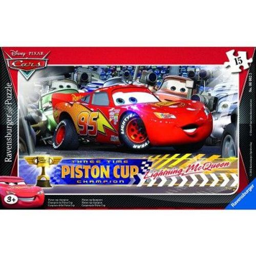 Puzzle Cadre : 15 Pièces : Cars : Champion De La Piston Cup