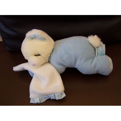 Doudou Ours Noukie's Sweet Dream Collection Bleu/Blanc