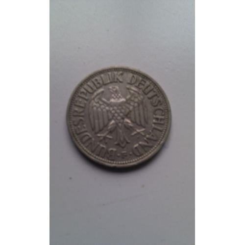 Pièce Allemande 1 Deutsche Mark Lettre F 1950