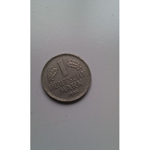 Pièce Allemande 1 Deutsche Mark Lettre F1955