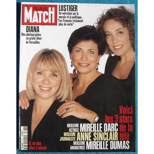 Paris Match N°2376,  Mireille Darc, Anne Sinclair, Mireille Dumas, Vanessa Demouy, Ophelie Winter