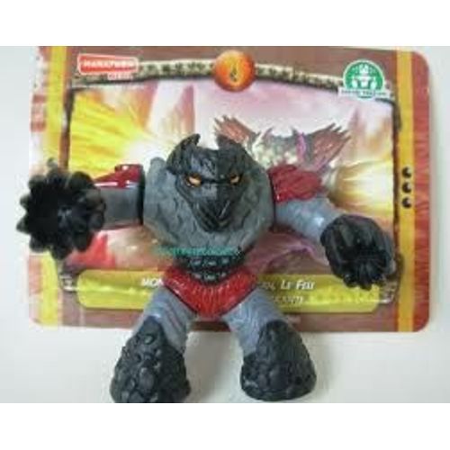 Gormiti Figurine Vulcan Le Feu Peuple Du Volcan Serie Titanium + Carte