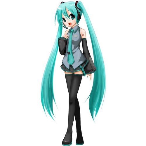 Perruque Cosplay Costume Déguisement Miku Wig Vocaloid Turquoise Bleu