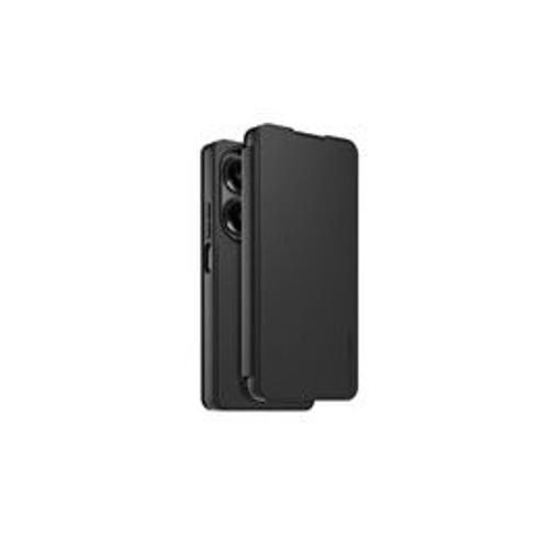 Coque Et Étui Téléphone Mobile Made For Xiaomi Etui Folio Noir Avec Dragonne Amovible Pour Redmi Note 13 Pro 4g