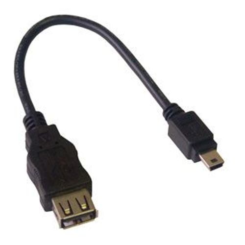 Câble adaptateur USB A femelle / mini USB B mâle (5 broches) - 20cm