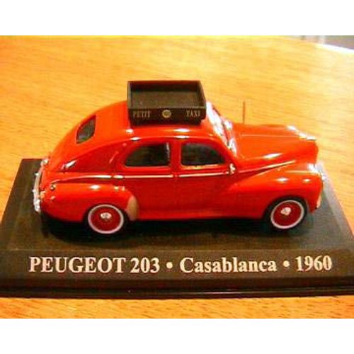Peugeot 203 Taxi Casablanca 1960 Rouge 1/43 Red Rosso Ixo Altaya-Ixo