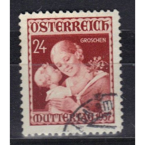 Autriche 1937 : Journée Des Mères - Timbre Oblitéré