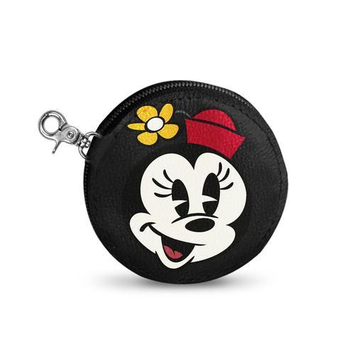 Minnie Mouse Face Porte-monnaie Cookie, Noir
