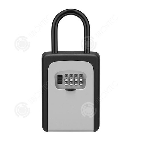 INN® Boîte à clés de sécurité Boîte de rangement pour serrure à combinaison à 4 chiffres avec code modifiable pour un usage domestiq