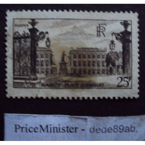 France..1947..25 F.Place Stanislas..Nancy.(Brun & Noir)