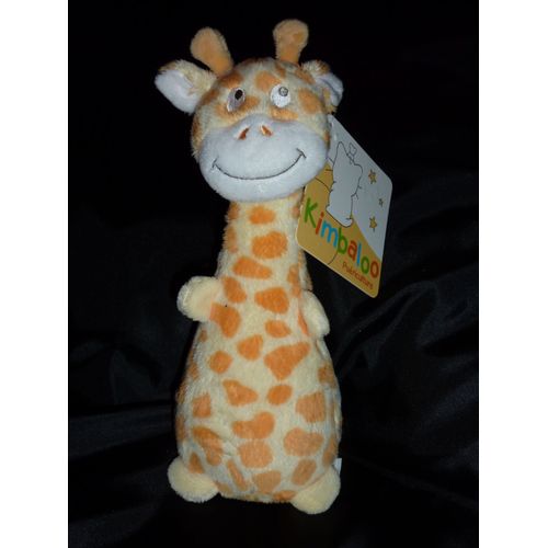 Doudou Kimbaloo, Peluche Girafe, Jaune Taches Orange