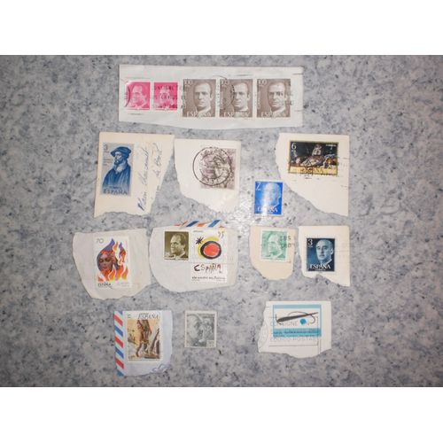Lot De 14 Timbres D'espagne