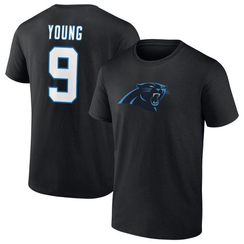 Fanatics Pour Hommes Bryce Young Black Carolina Panthers 2023 Nfl Draft Premier Tour Icône Nom Et Numéro T-Shirt