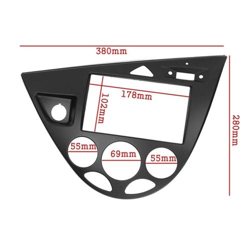 2 Din Car Radio Frame Fascia Trim Dash Mount Pour Fiesta 1995-2001 Auto Fascia Pour Focus 1998-2004 Lhd