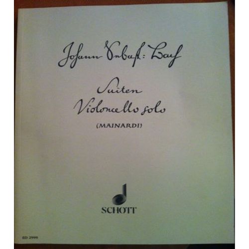 Suiten Violoncello Solo, Johann Sebastian Bach