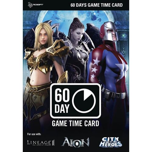 Carte Pré-Payée 60 Jours - Lineage 2 - City Of Heroes - City Of Villains - Auto Assault
