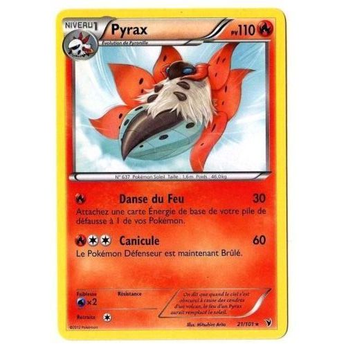Pyrax  (21/101) - Pokemon Noir Et Blanc Nobles Victoires