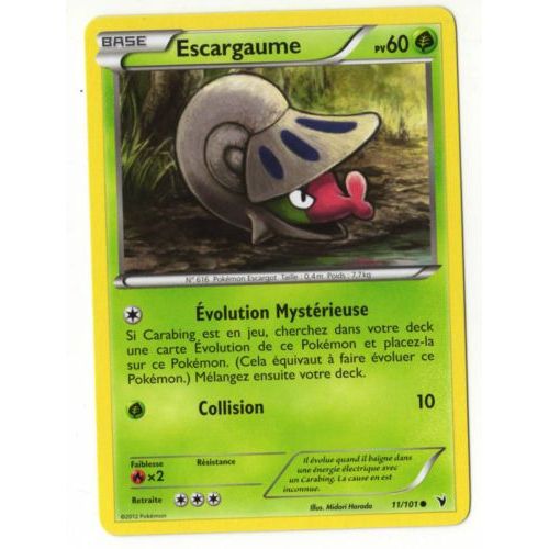 Escargaume (11/101) - Pokemon Noir Et Blanc Nobles Victoires